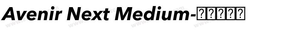 Avenir Next Medium字体转换